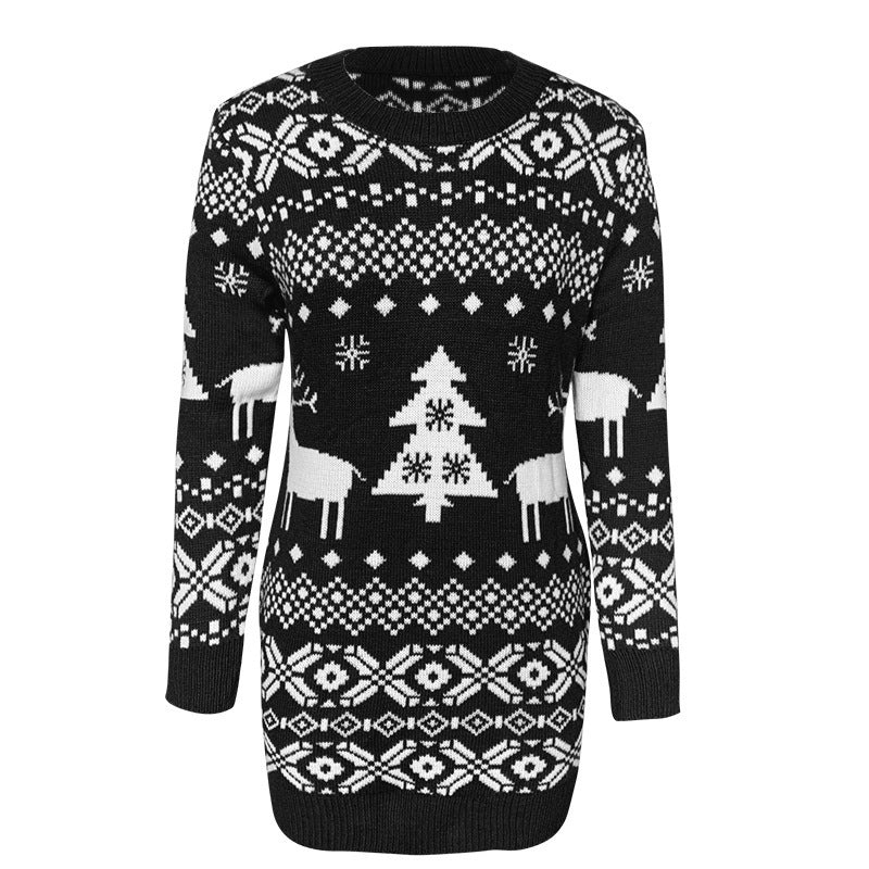Raya | Reindeer Fair Isle Christmas Jumper for Women
