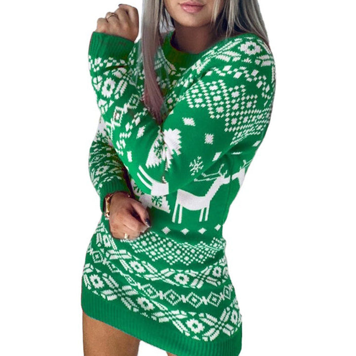 Raya | Reindeer Fair Isle Christmas Jumper for Women