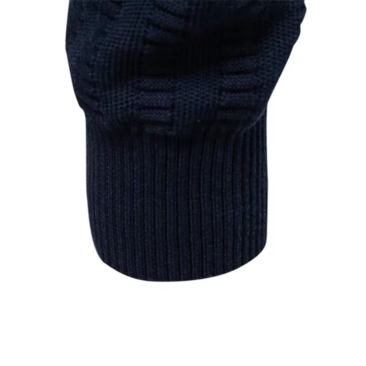 Reggie | Chic Textured Quarter Zip Mens Jumper