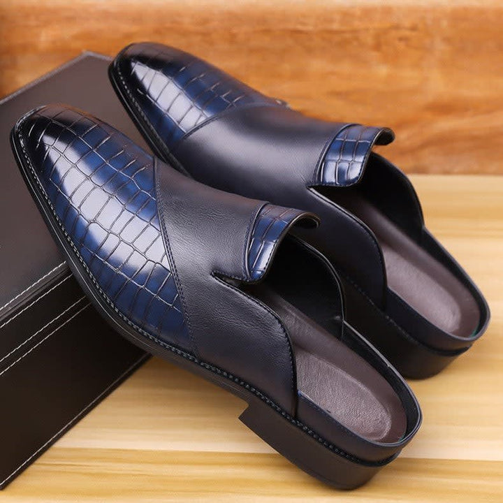 Reuben | Polished Backless Slip-On Loafer Slippers