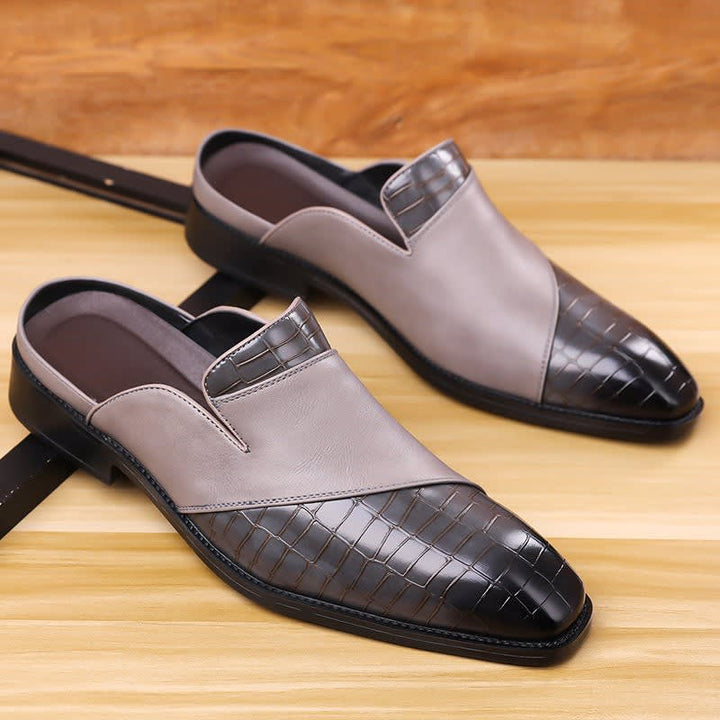 Reuben | Polished Backless Slip-On Loafer Slippers