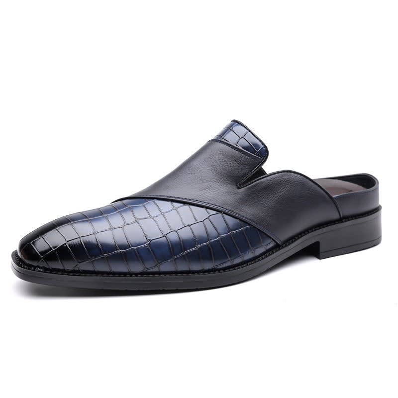 Reuben | Polished Backless Slip-On Loafer Slippers