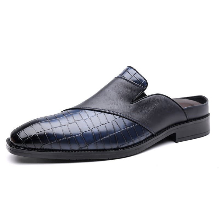 Reuben | Polished Backless Slip-On Loafer Slippers