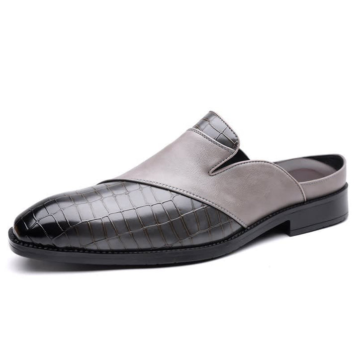 Reuben | Polished Backless Slip-On Loafer Slippers