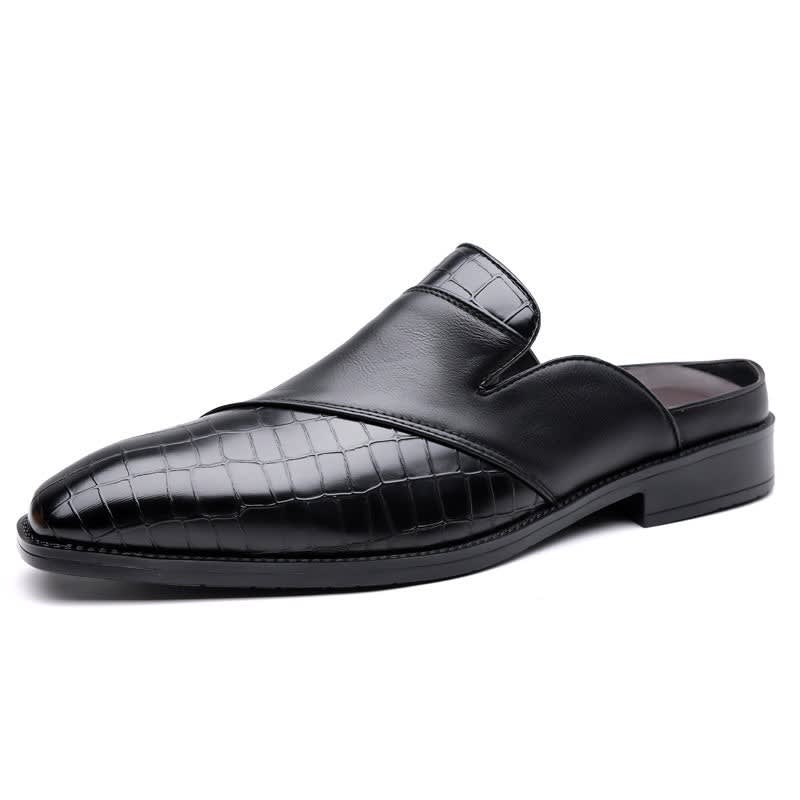 Reuben | Polished Backless Slip-On Loafer Slippers