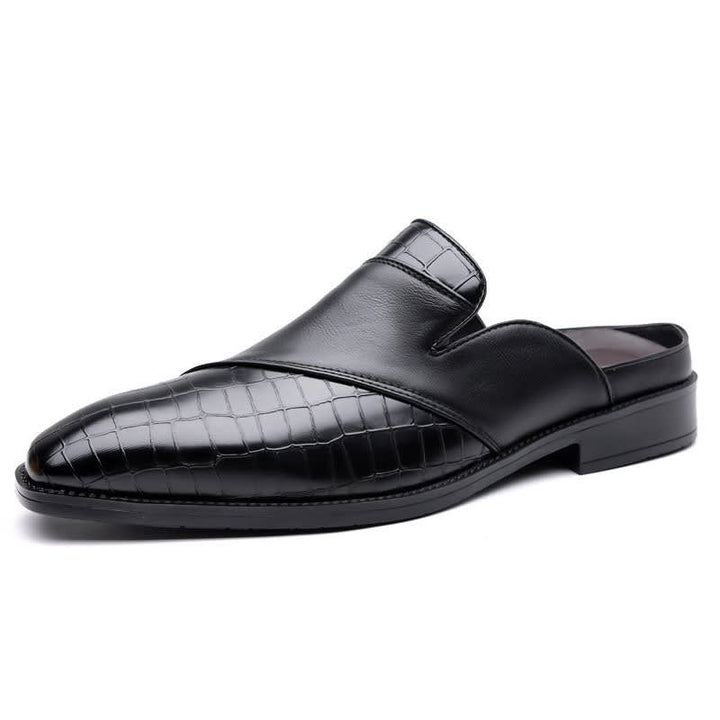 Reuben | Polished Backless Slip-On Loafer Slippers