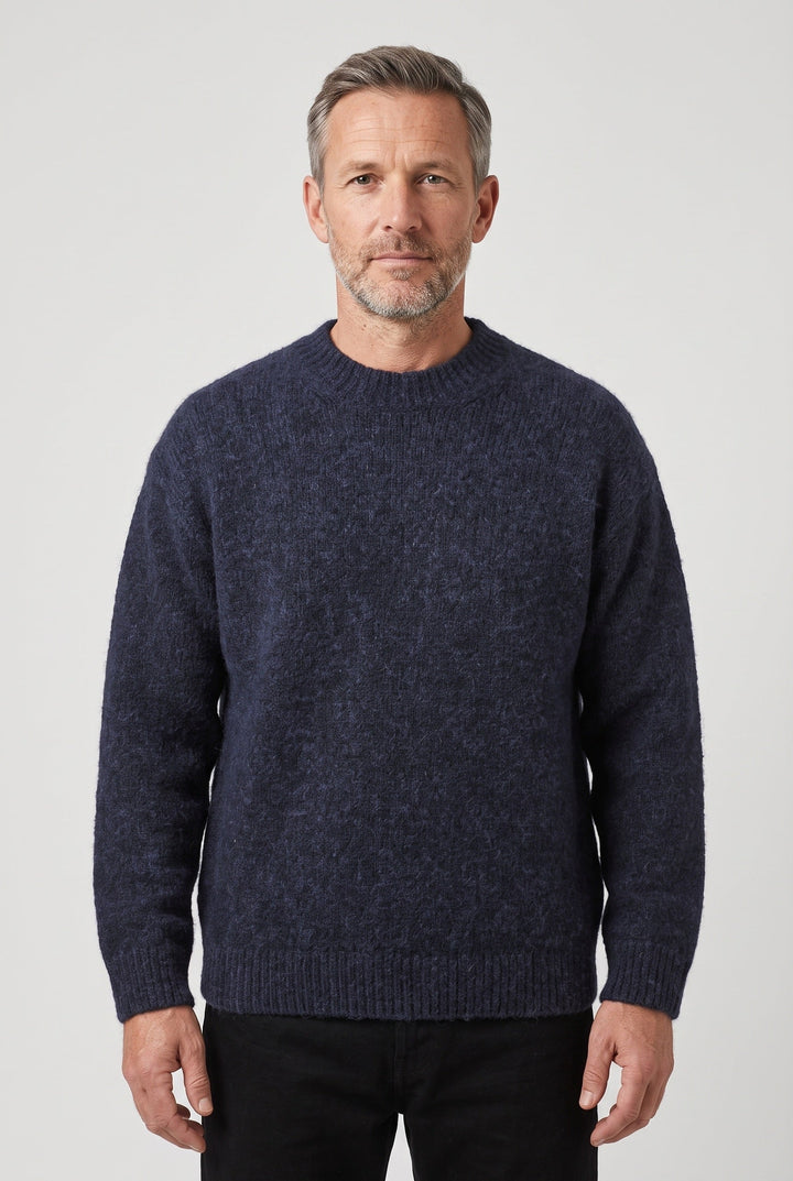 Rory | Stylish Textured Crew Neck Mens Knit Jumper