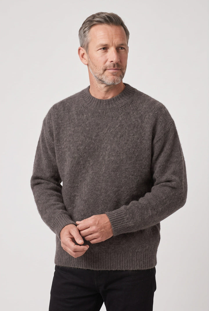 Rory | Stylish Textured Crew Neck Mens Knit Jumper