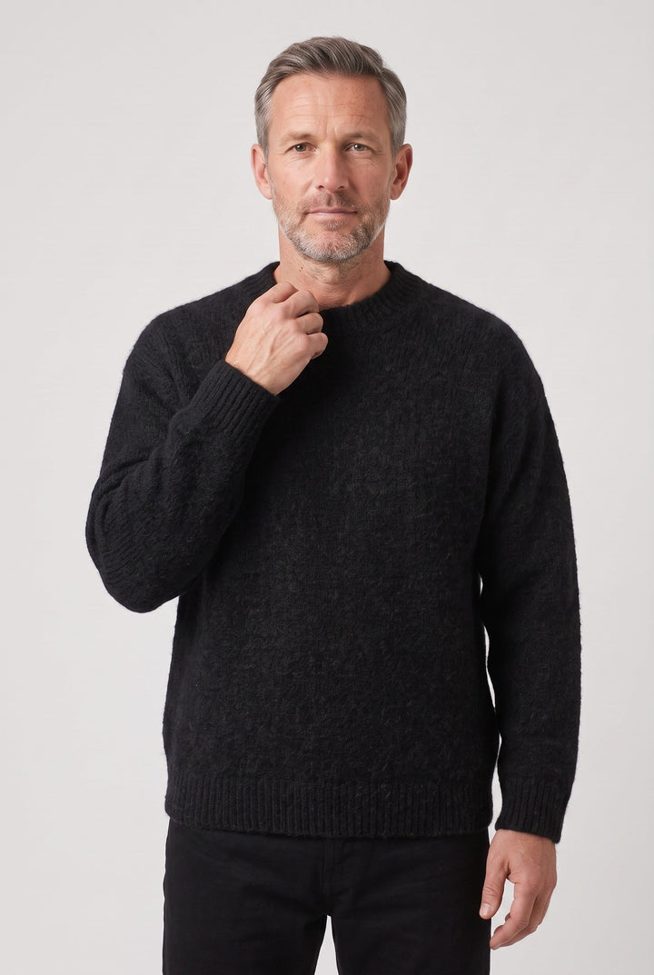 Rory | Stylish Textured Crew Neck Mens Knit Jumper