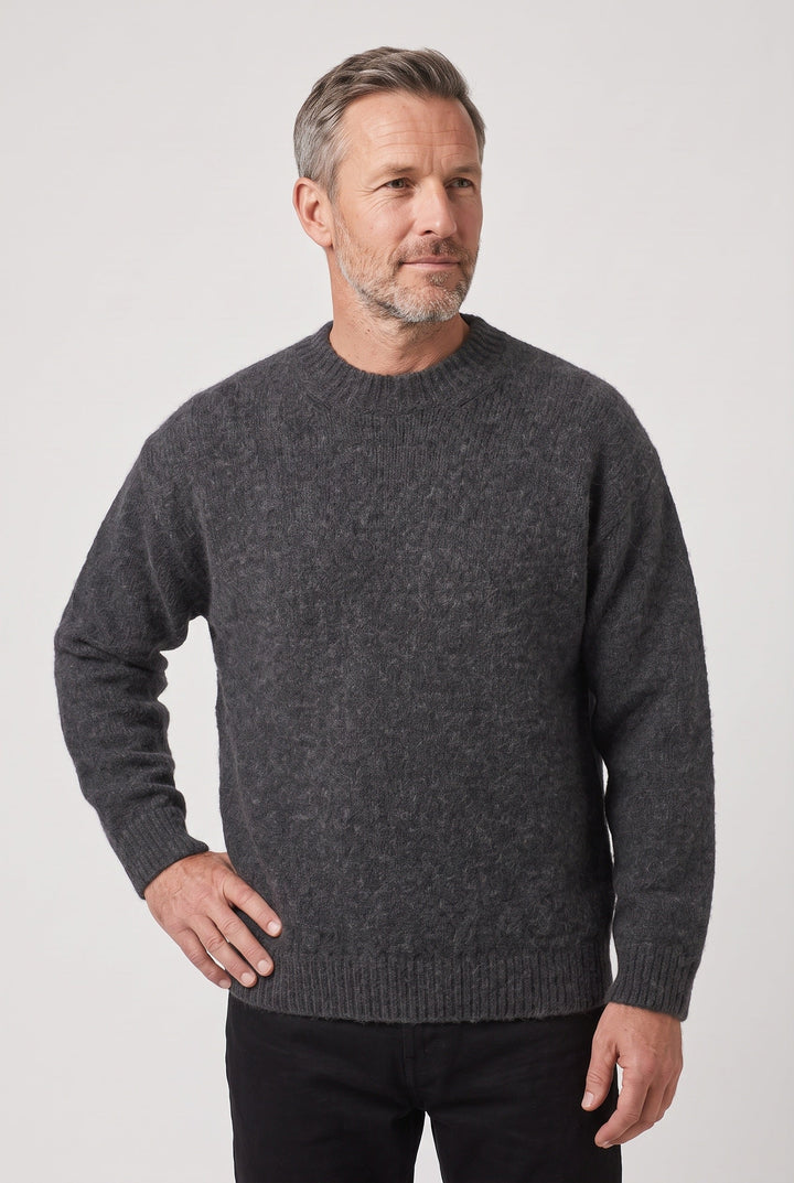 Rory | Stylish Textured Crew Neck Mens Knit Jumper