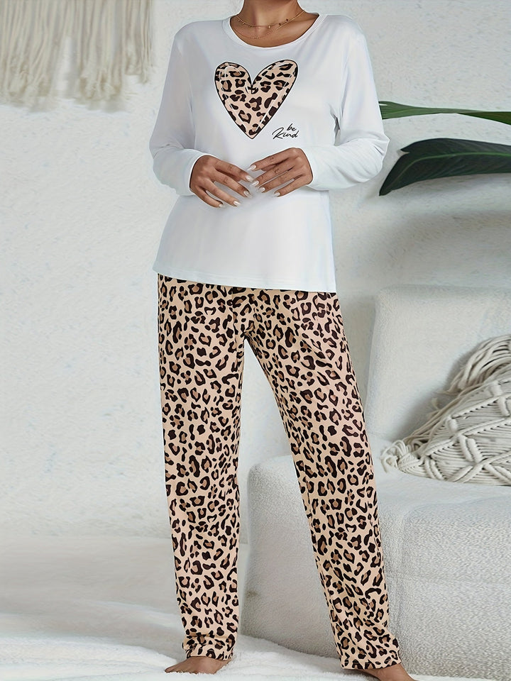 Rose | Timeless Leopard Print Ladies Pyjamas Set