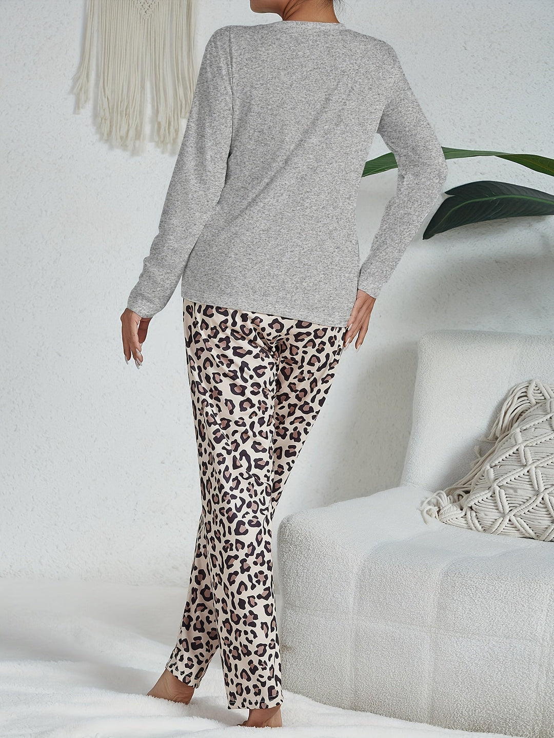 Rose | Timeless Leopard Print Ladies Pyjamas Set