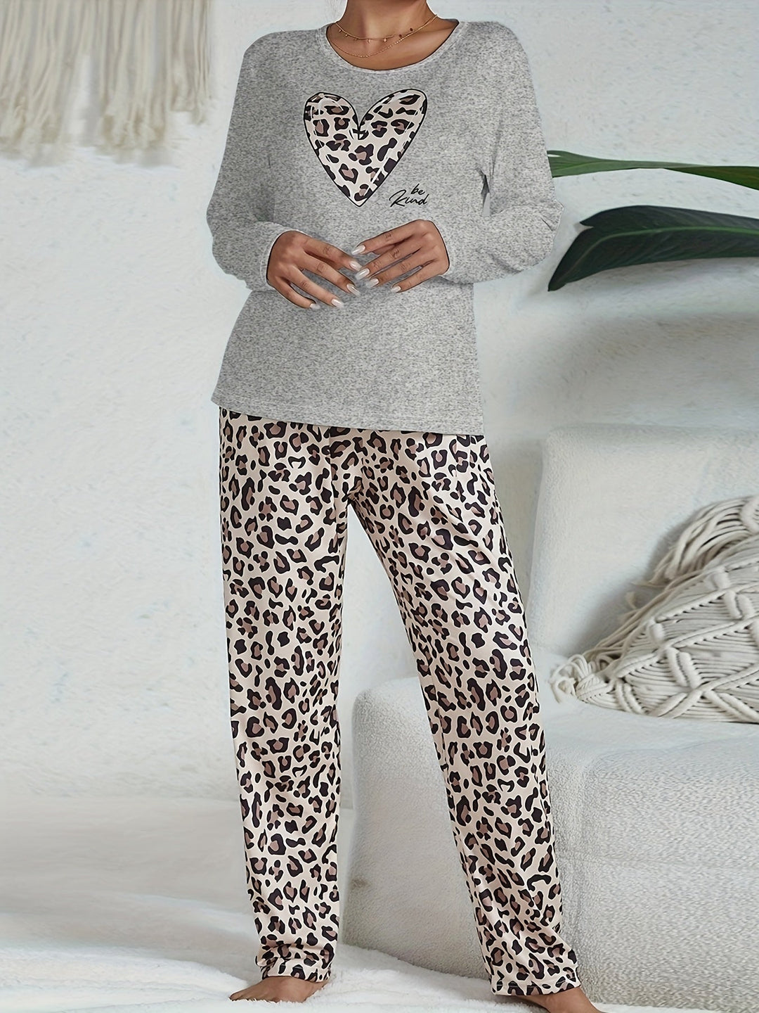 Rose | Timeless Leopard Print Ladies Pyjamas Set