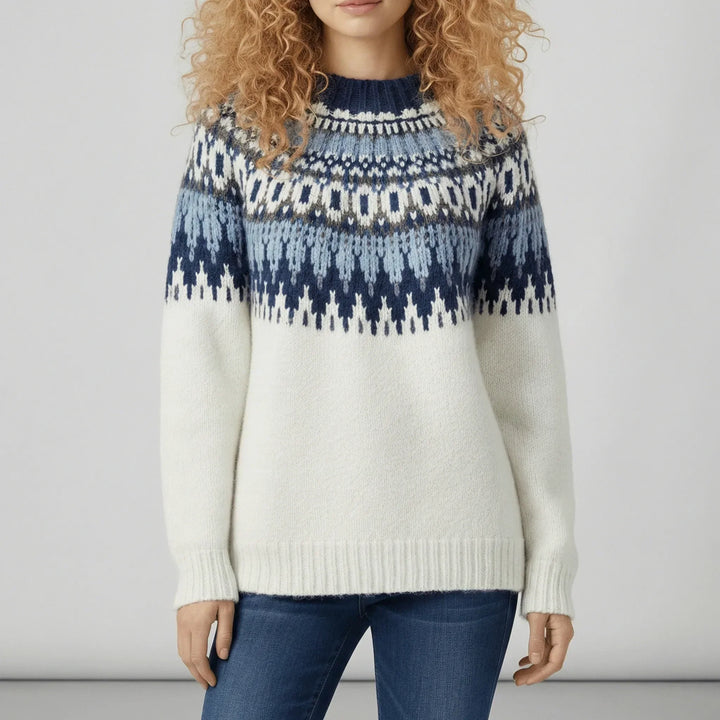 Ruby | Chic Fair Isle Knit Christmas Jumper for Women