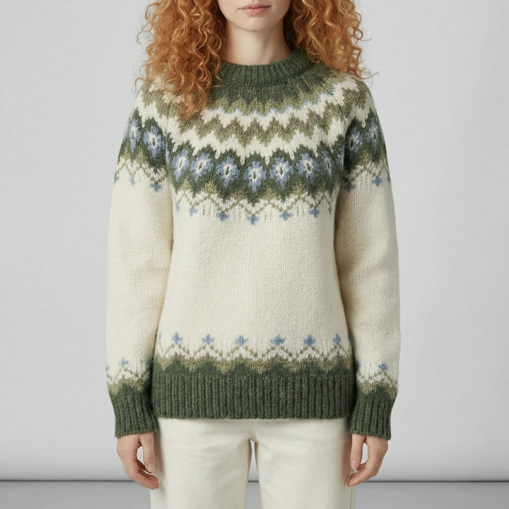 Ruby | Chic Fair Isle Knit Christmas Jumper for Women