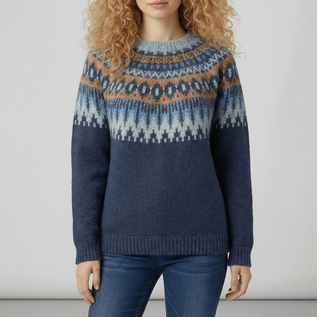 Ruby | Chic Fair Isle Knit Christmas Jumper for Women