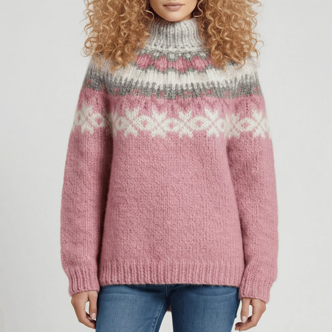 Ruby | Chic Fair Isle Knit Christmas Jumper for Women