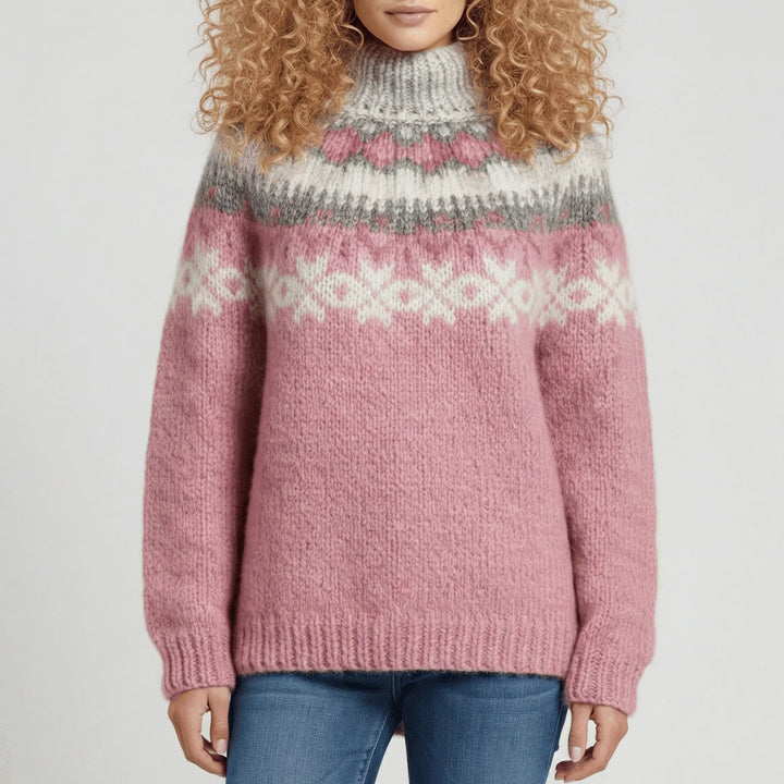 Ruby | Chic Fair Isle Knit Christmas Jumper for Women