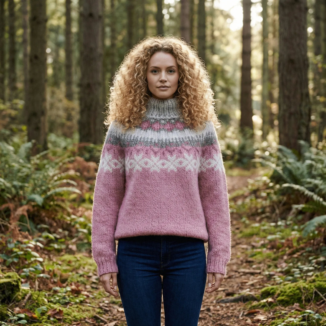 Ruby | Chic Fair Isle Knit Christmas Jumper for Women