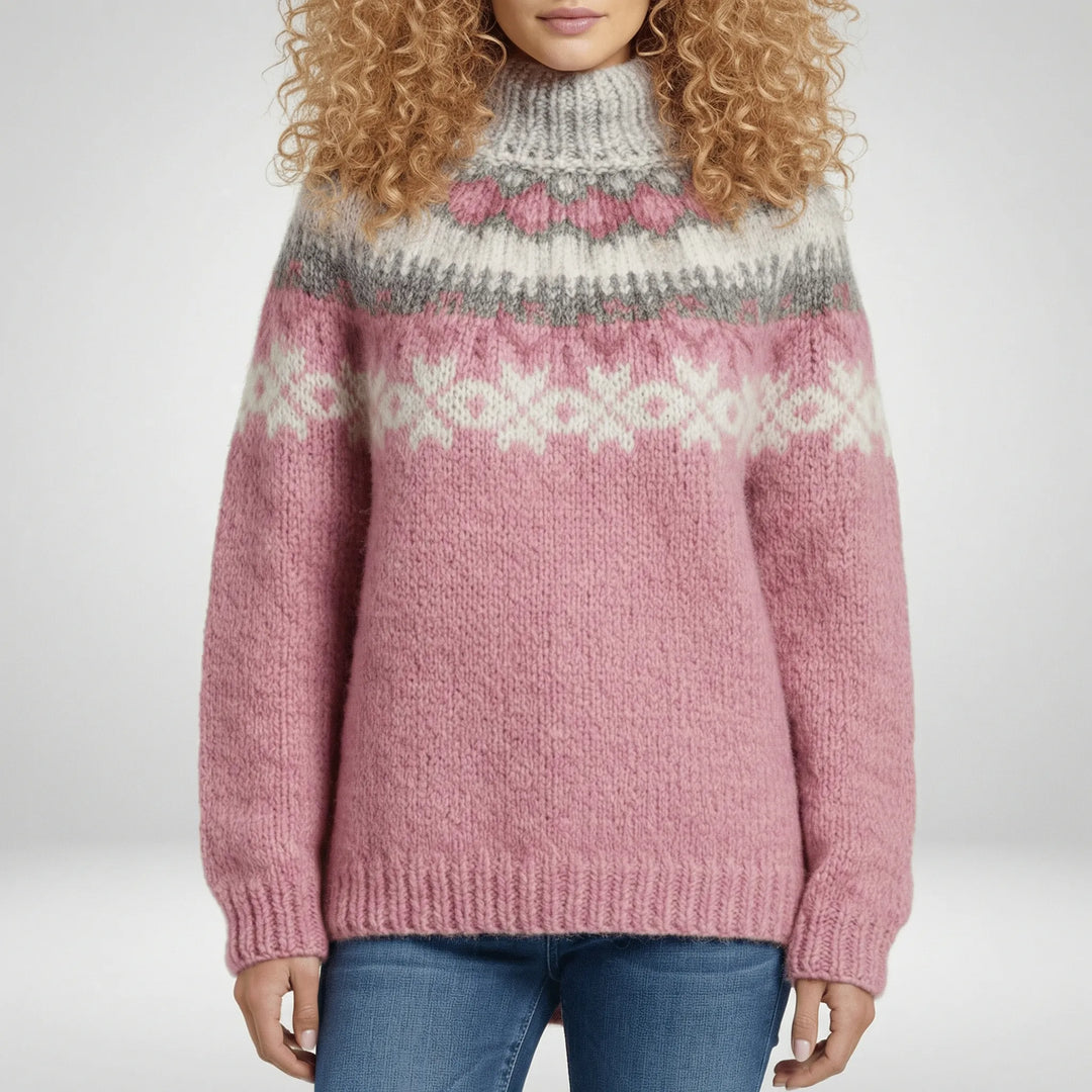 Ruby | Chic Fair Isle Knit Christmas Jumper for Women