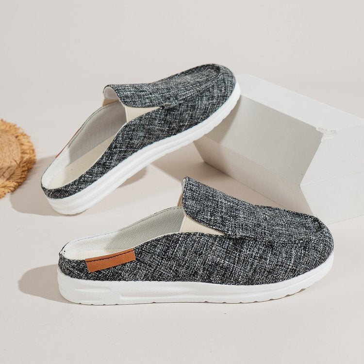 Ruby | Sophisticated Cow Print Slip-On Mule Slippers