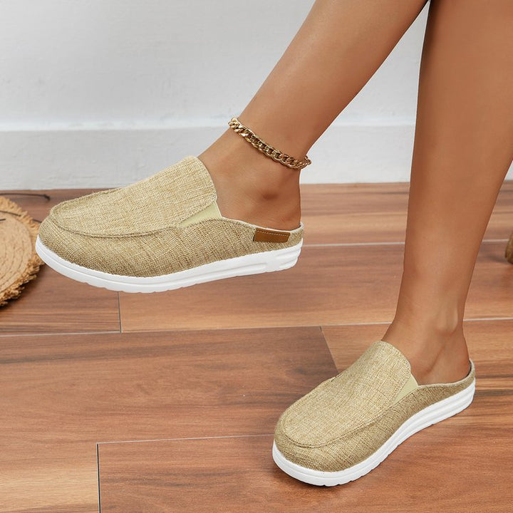Ruby | Sophisticated Cow Print Slip-On Mule Slippers