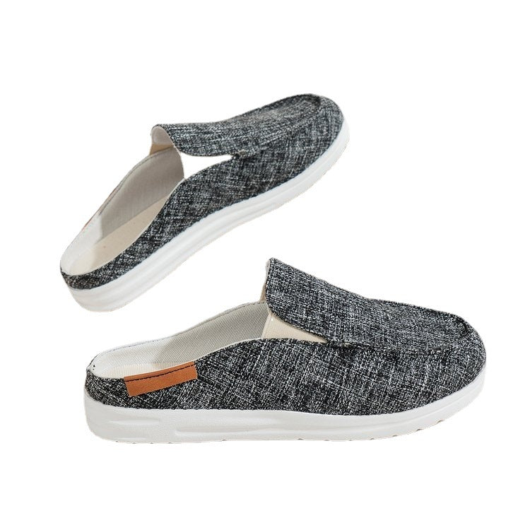 Ruby | Sophisticated Cow Print Slip-On Mule Slippers