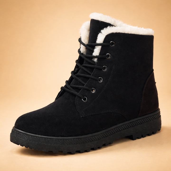 Scarlett | Stylish Fur-Lined Lace-Up Snow Boots Women