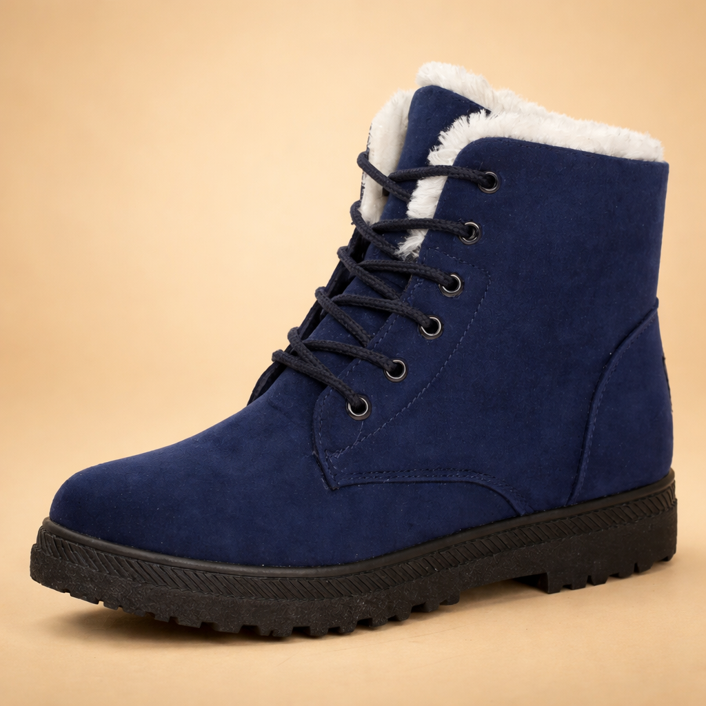 Scarlett | Stylish Fur-Lined Lace-Up Snow Boots Women