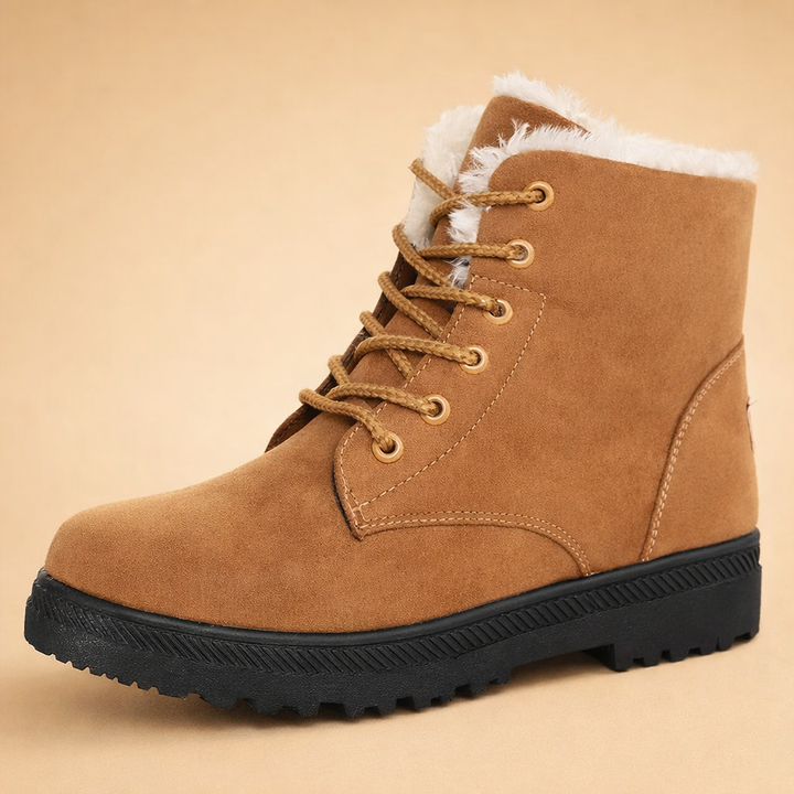 Scarlett | Stylish Fur-Lined Lace-Up Snow Boots Women