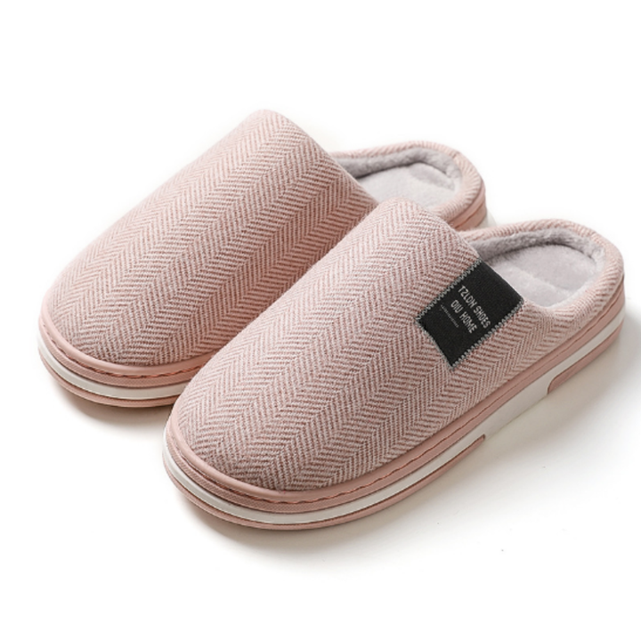 Sonny | Classic Herringbone Knit House Slippers