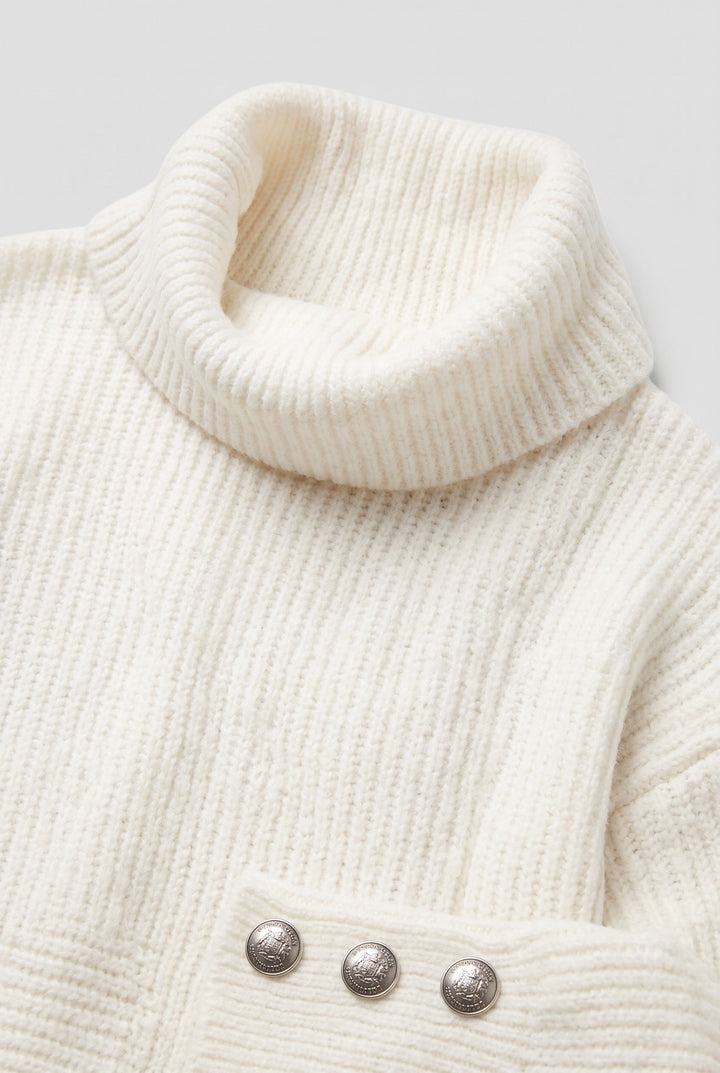 Sophia | Elegant Ribbed Roll Neck Womens Jumpers