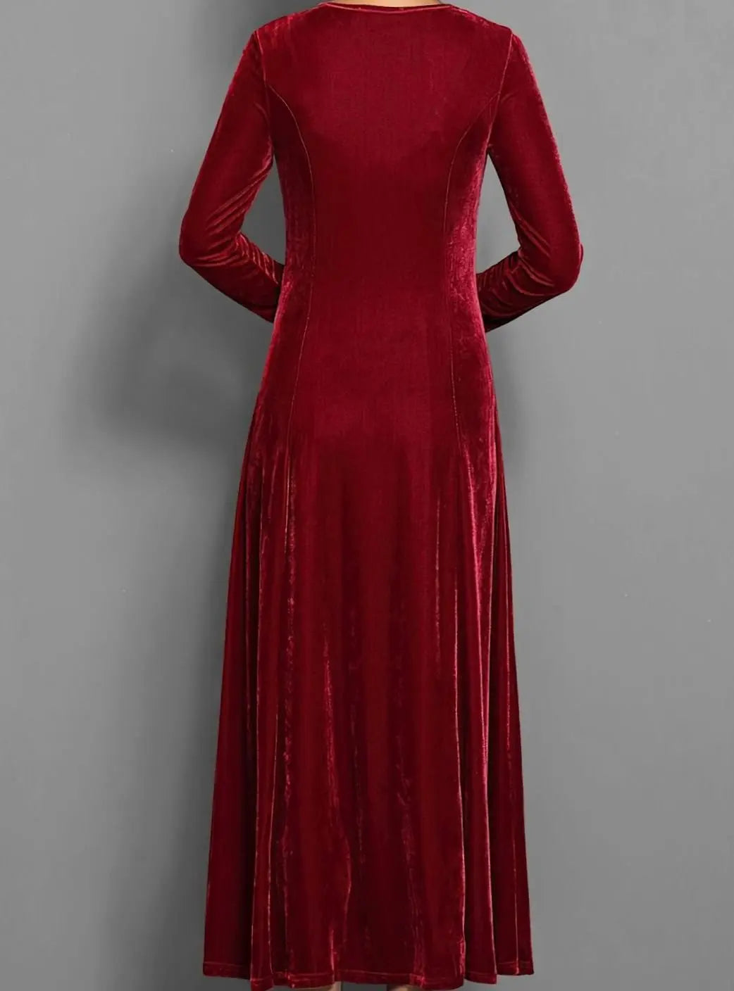 Sophie | Relaxed A-Line Long Sleeve Maxi Christmas Dress