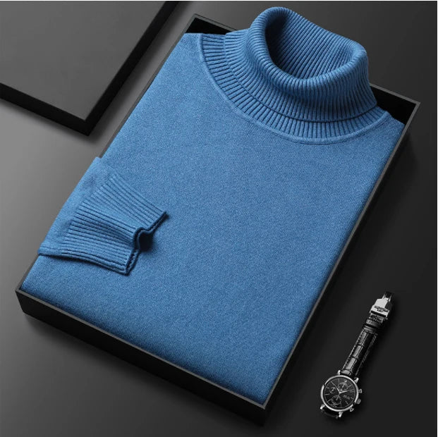 Teddy | Timeless Ribbed Roll Neck Mens Jumper