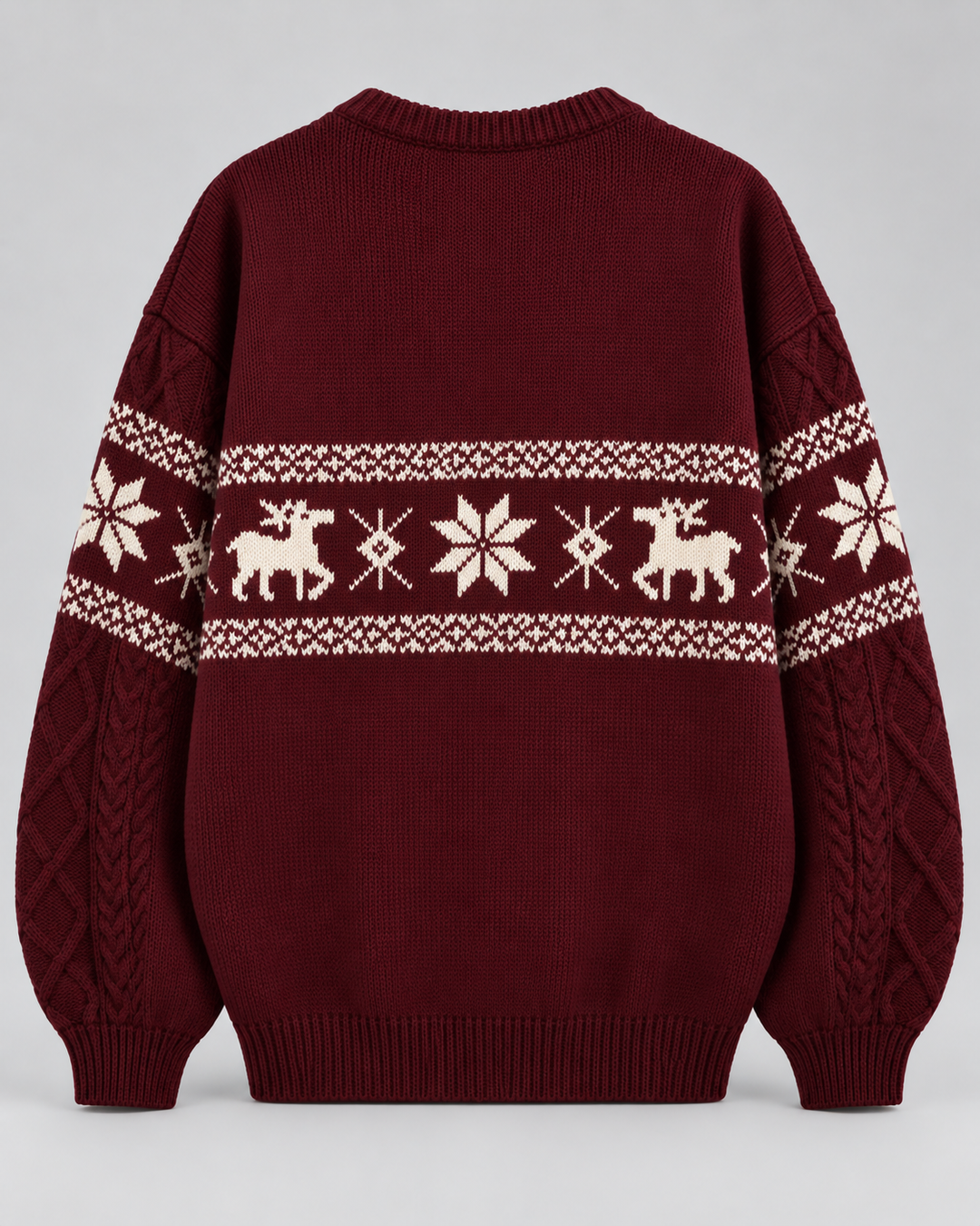 Violet | Relaxed Cable Knit Christmas Jumper for Women