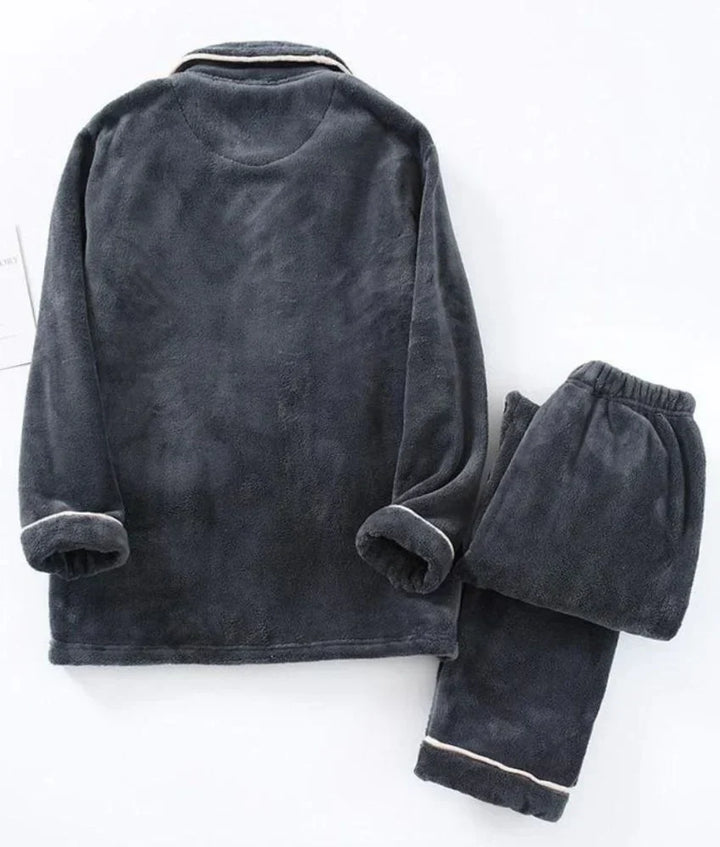Zara | Classic Ribbed Button-Up Ladies Pyjamas Set