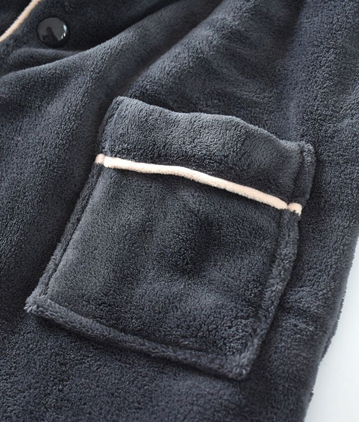 Zara | Classic Ribbed Button-Up Ladies Pyjamas Set