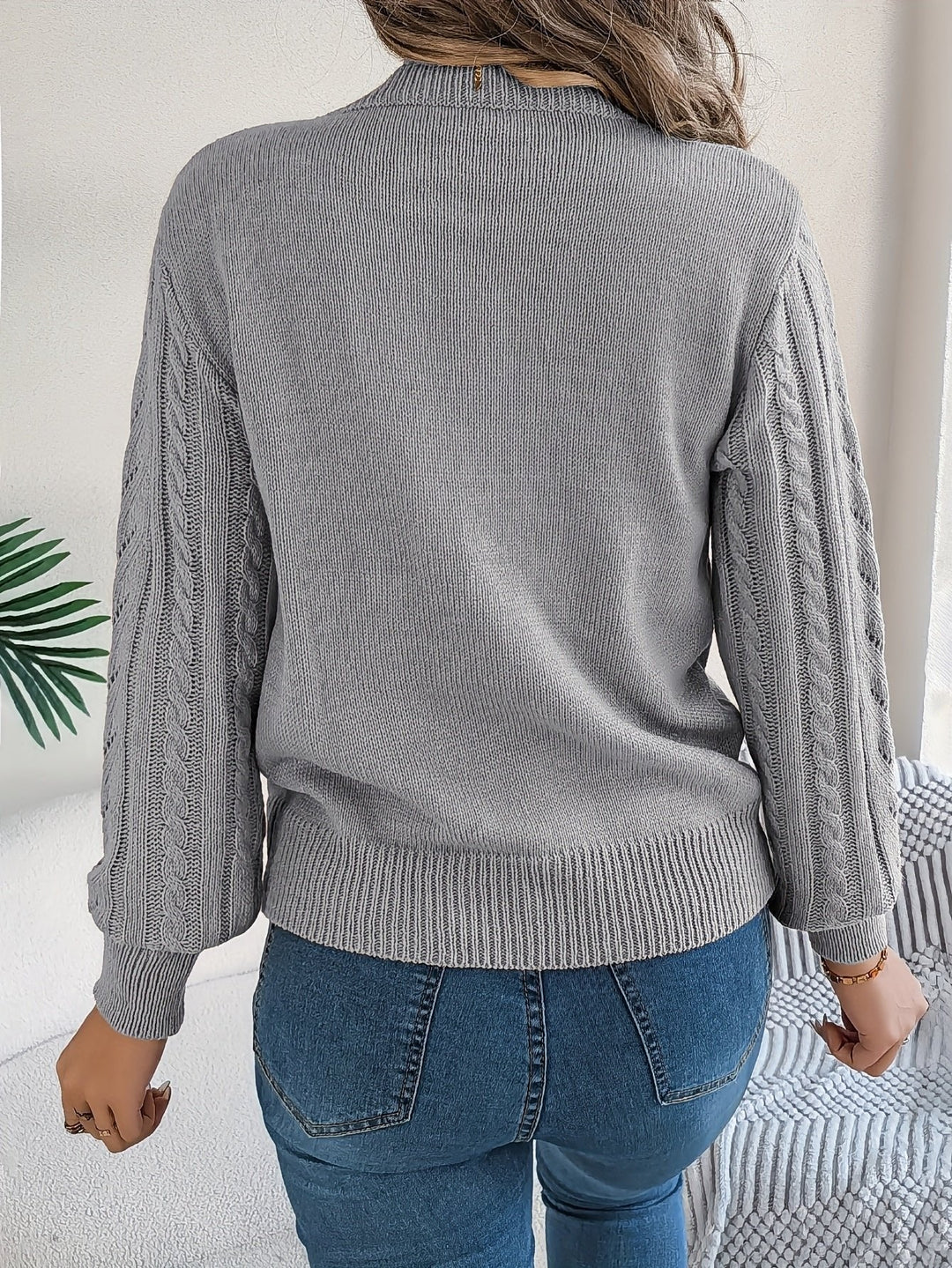 Zara | Sophisticated Cable Knit Christmas Jumper for Women