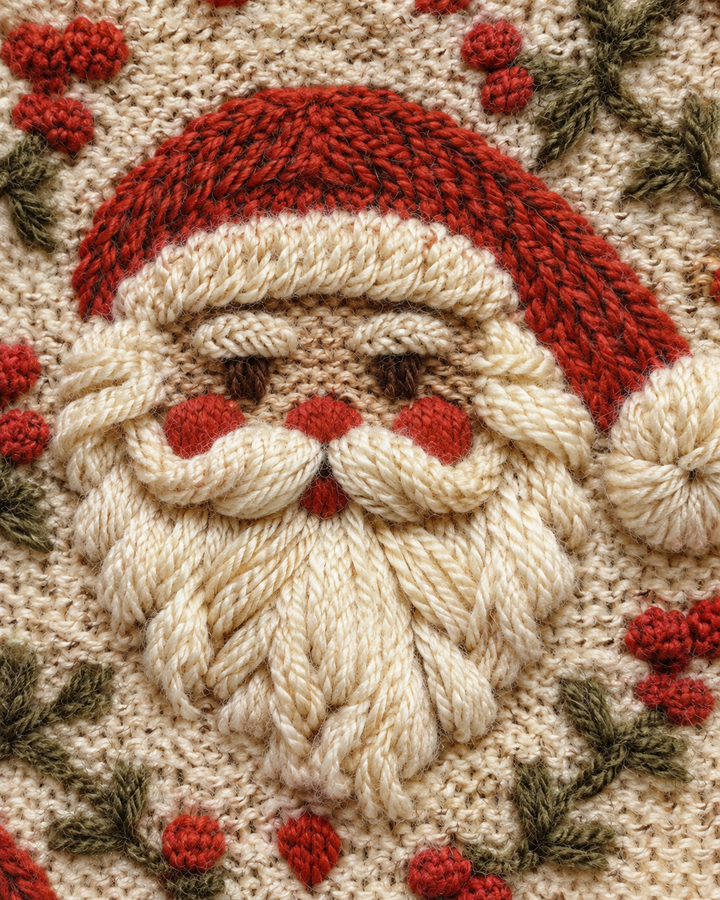 Zoe | Santa Button Front Christmas Cardigan Womens